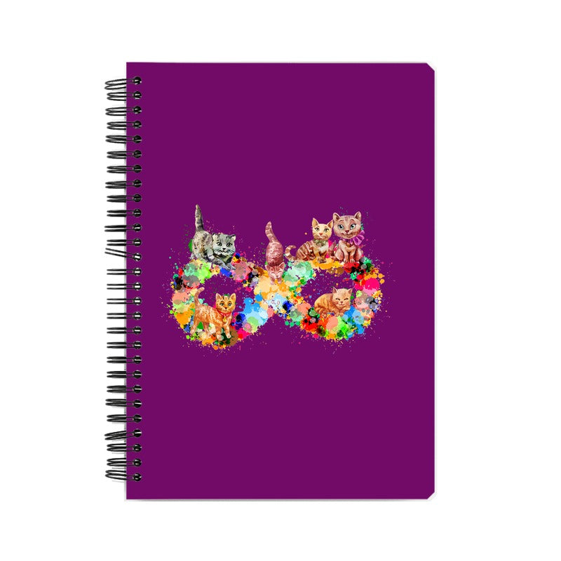 Stepevoli Notebooks - Infinity Cat Love Notebook