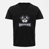 Stepevoli Clothing - V Neck T-Shirt (Men) - The Dogfather Husky (5 Colours)