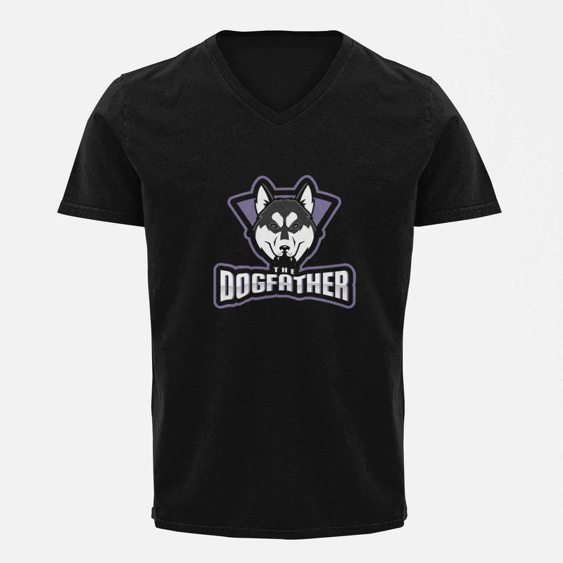 Stepevoli Clothing - V Neck T-Shirt (Men) - The Dogfather Husky (5 Colours)