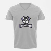 Stepevoli Clothing - V Neck T-Shirt (Men) - The Dogfather Husky (5 Colours)