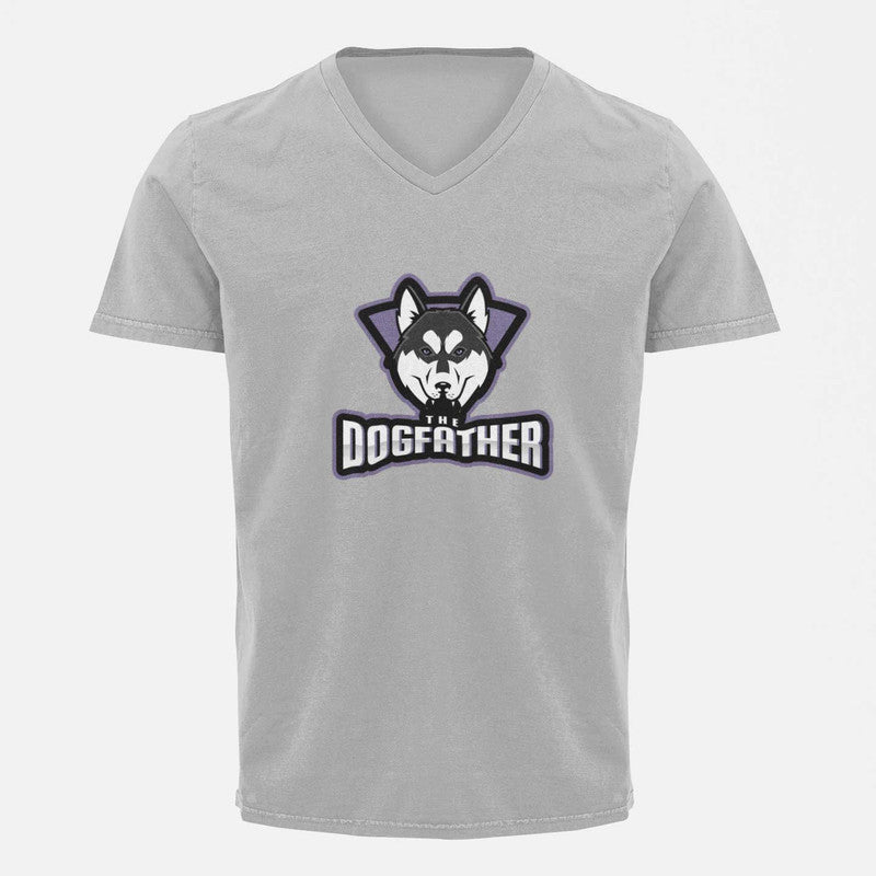 Stepevoli Clothing - V Neck T-Shirt (Men) - The Dogfather Husky (5 Colours)