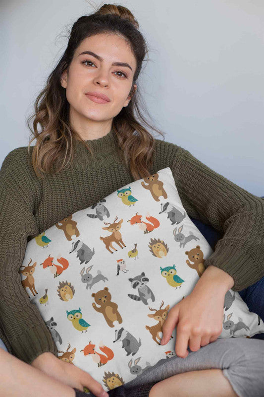 Stepevoli Cushion Covers - Woodland Creatures Cushion Cover