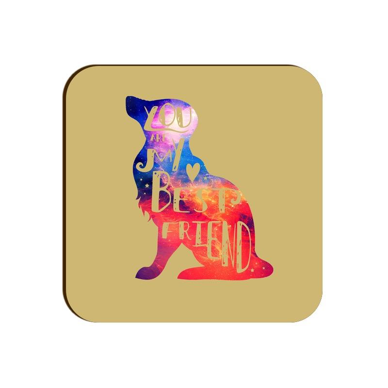 Stepevoli Coasters - Best Fur-ends Forever Square Coaster