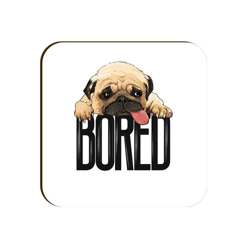 Stepevoli Coasters - Bored Pug Baby Square Coaster