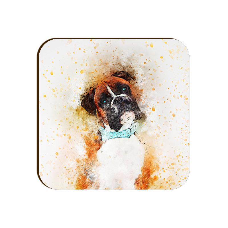 Stepevoli Coasters - Boxer Love Square Coaster
