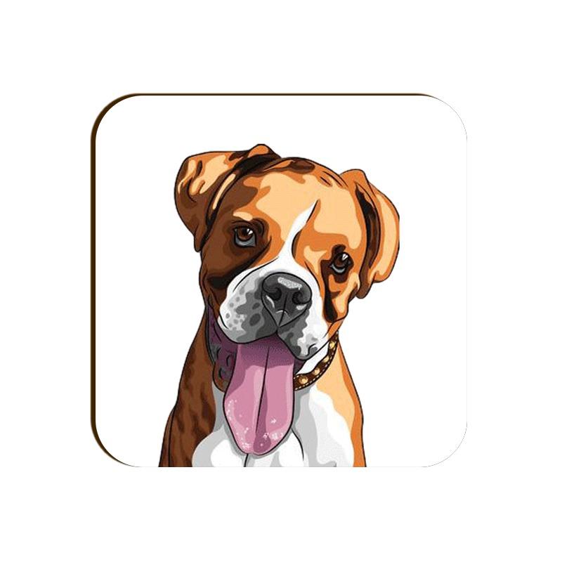 Stepevoli Coasters - Bright As A Boxer Square Coaster