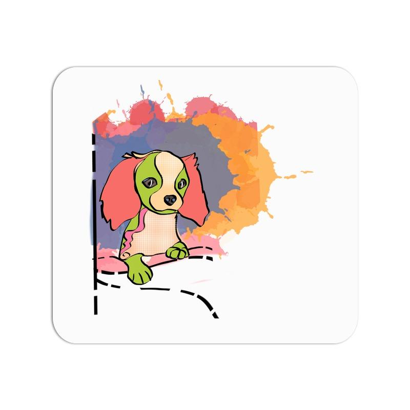 Stepevoli Mouse Pads - Cavalier King Charles Spaniel Mouse Pad - White