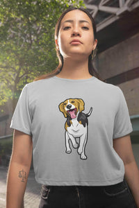 Stepevoli Clothing - Crop Top (Women) - Fun Loving Beagle (12 Colours)