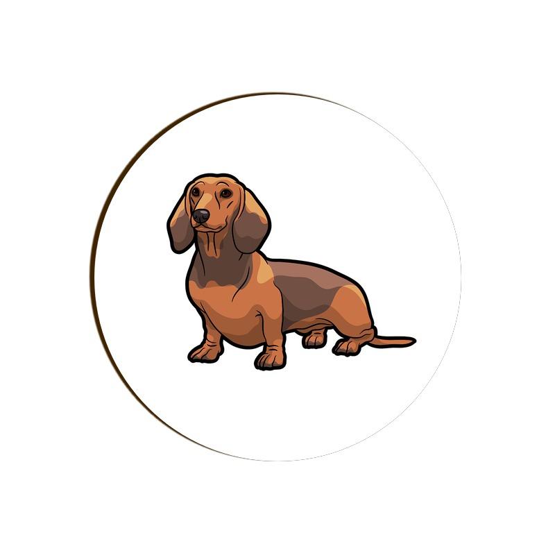 Stepevoli Coasters - Dash Dash Dachshund Round Coaster