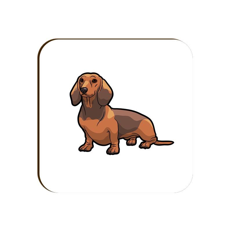 Stepevoli Coasters - Dash Dash Dachshund Square Coaster