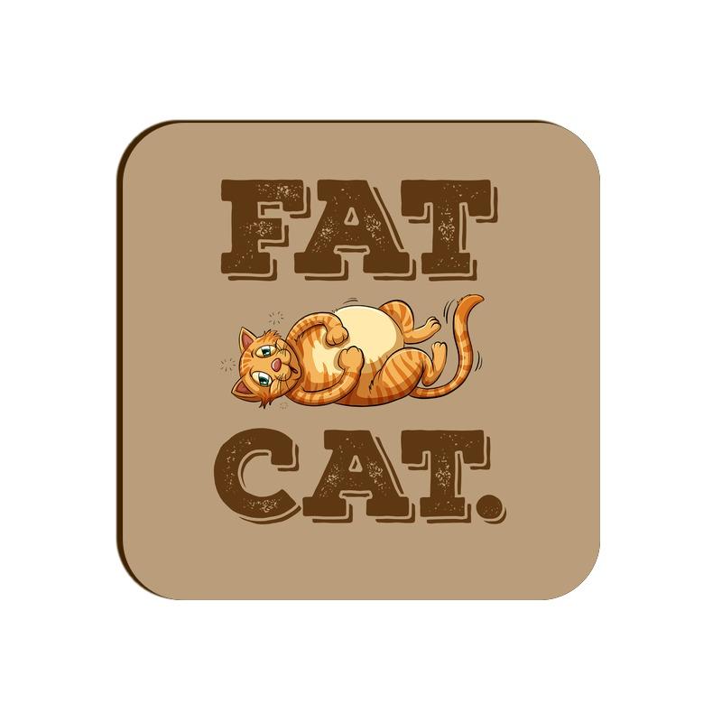 Stepevoli Coasters - Fat Cat Square Coaster