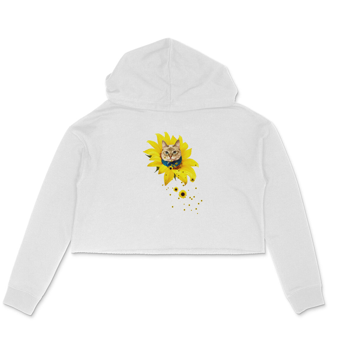 Stepevoli Clothing - Crop Hoodie (Women) - A Meowment Of Sunshine (6 Colours)