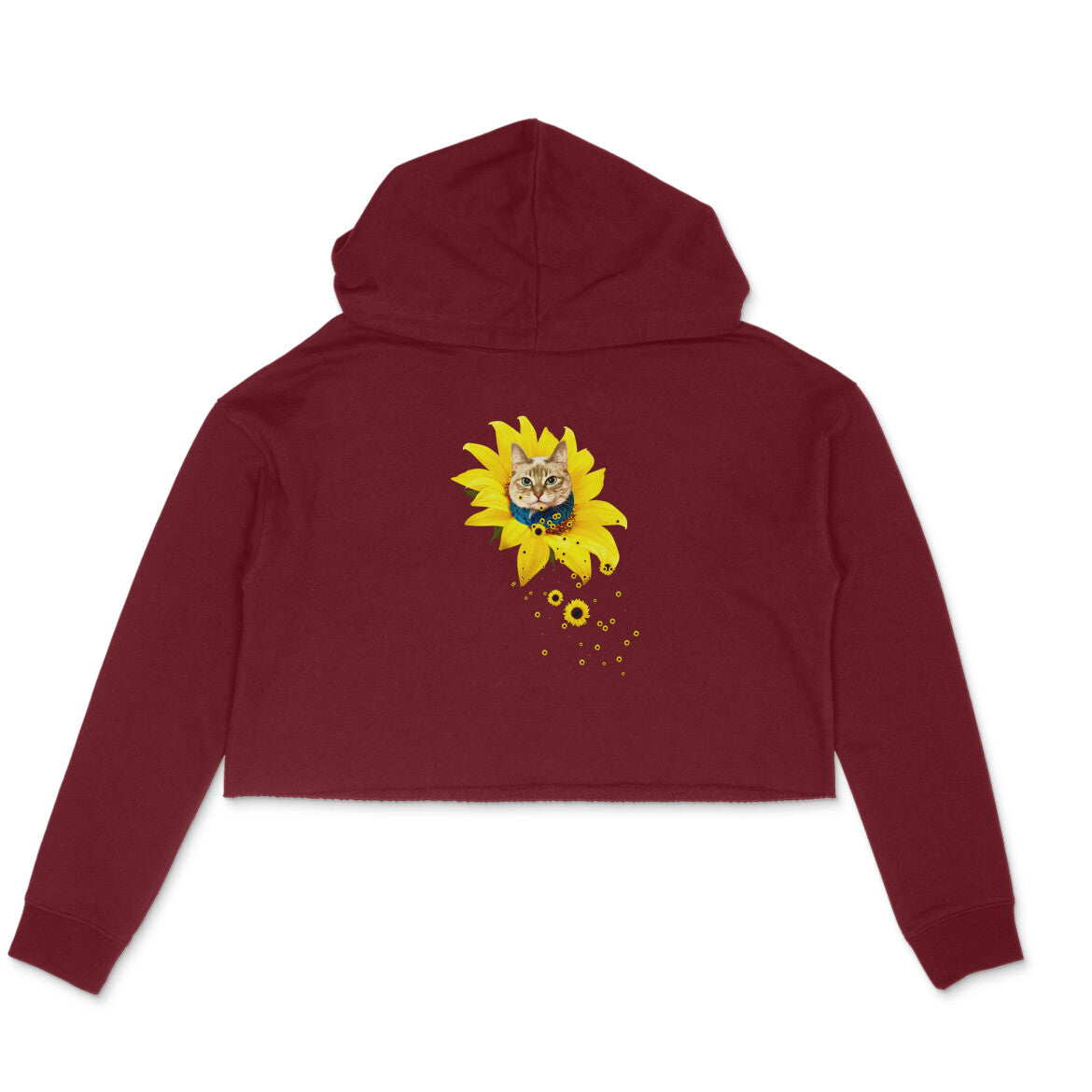 Stepevoli Clothing - Crop Hoodie (Women) - A Meowment Of Sunshine (6 Colours)