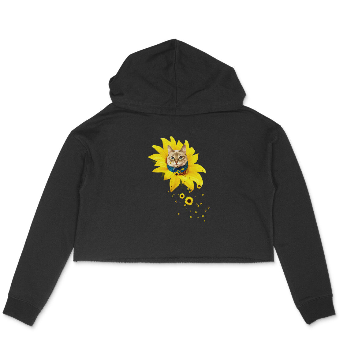 Stepevoli Clothing - Crop Hoodie (Women) - A Meowment Of Sunshine (6 Colours)