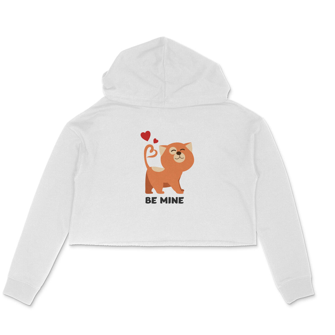 Stepevoli Clothing - Crop Hoodie (Women) - Be Mine Valentine (5 Colours)