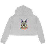 Stepevoli Clothing - Crop Hoodie (Women) - Happy Corgi (6 Colours)