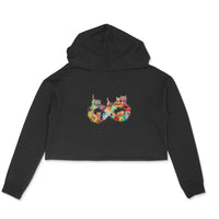 Stepevoli Clothing - Crop Hoodie (Women) - Infinity Cat Love (6 Colours)