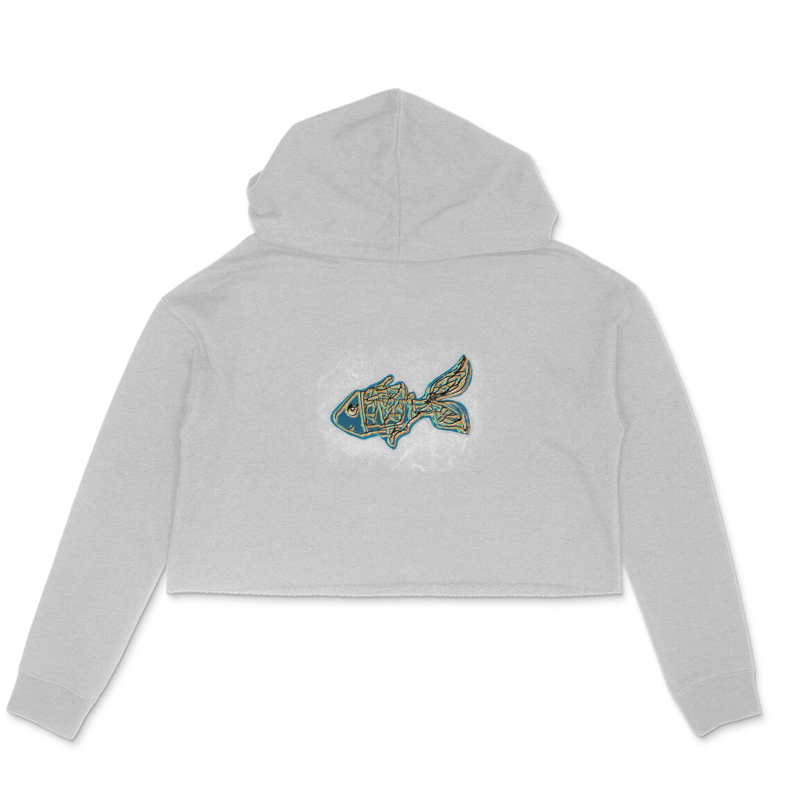 Stepevoli Clothing - Crop Hoodie (Women) - Little Tamasaba Goldfish (6 Colours)