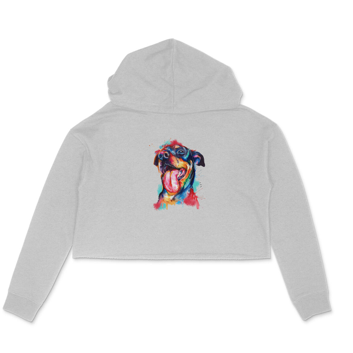 Stepevoli Clothing - Crop Hoodie (Women) - Pawfectly Bright Hound (6 Colours)