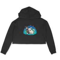 Stepevoli Clothing - Crop Hoodie (Women) - Pawsitively Adorable Cats (6 Colours)