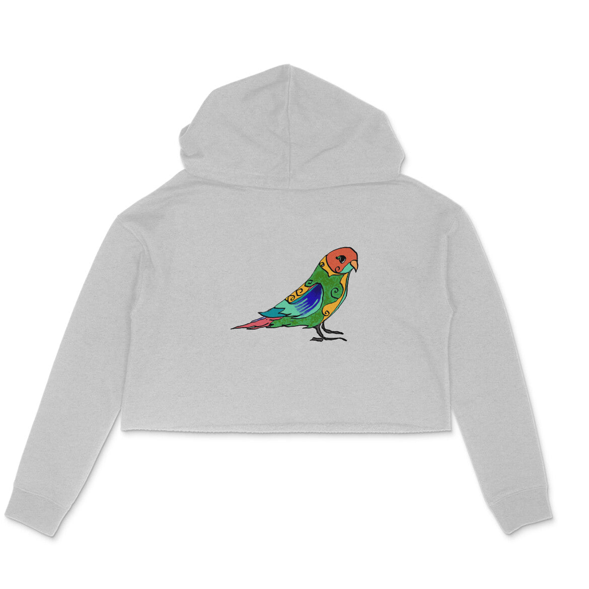 Stepevoli Clothing - Crop Hoodie (Women) - Pretty Jandaya Parakeet (6 Colours)
