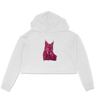Stepevoli Clothing - Crop Hoodie (Women) - Roar Of The Fuchsia Lion (6 Colours)