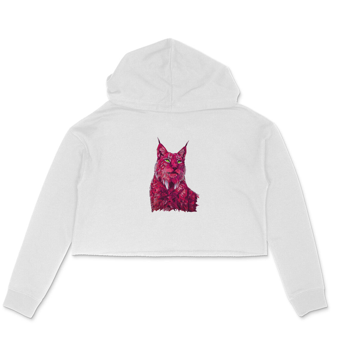 Stepevoli Clothing - Crop Hoodie (Women) - Roar Of The Fuchsia Lion (6 Colours)