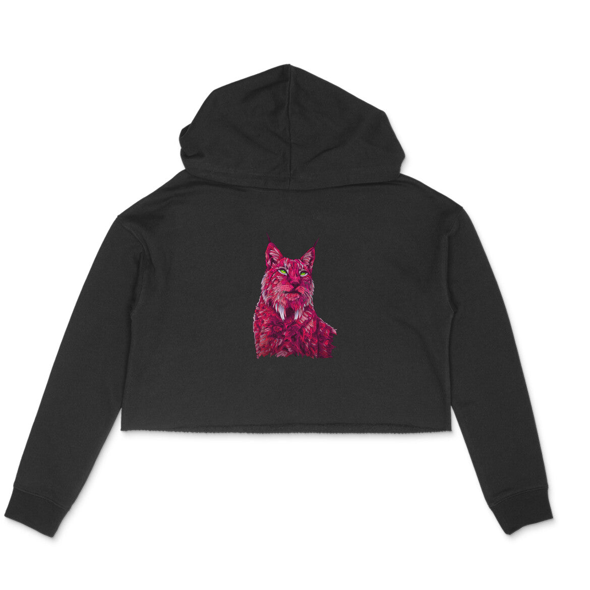 Stepevoli Clothing - Crop Hoodie (Women) - Roar Of The Fuchsia Lion (6 Colours)