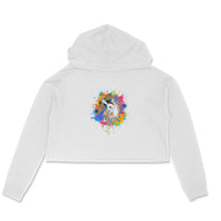 Stepevoli Clothing - Crop Hoodie (Women) - Splashes Of Joy Puppy (6 Colours)