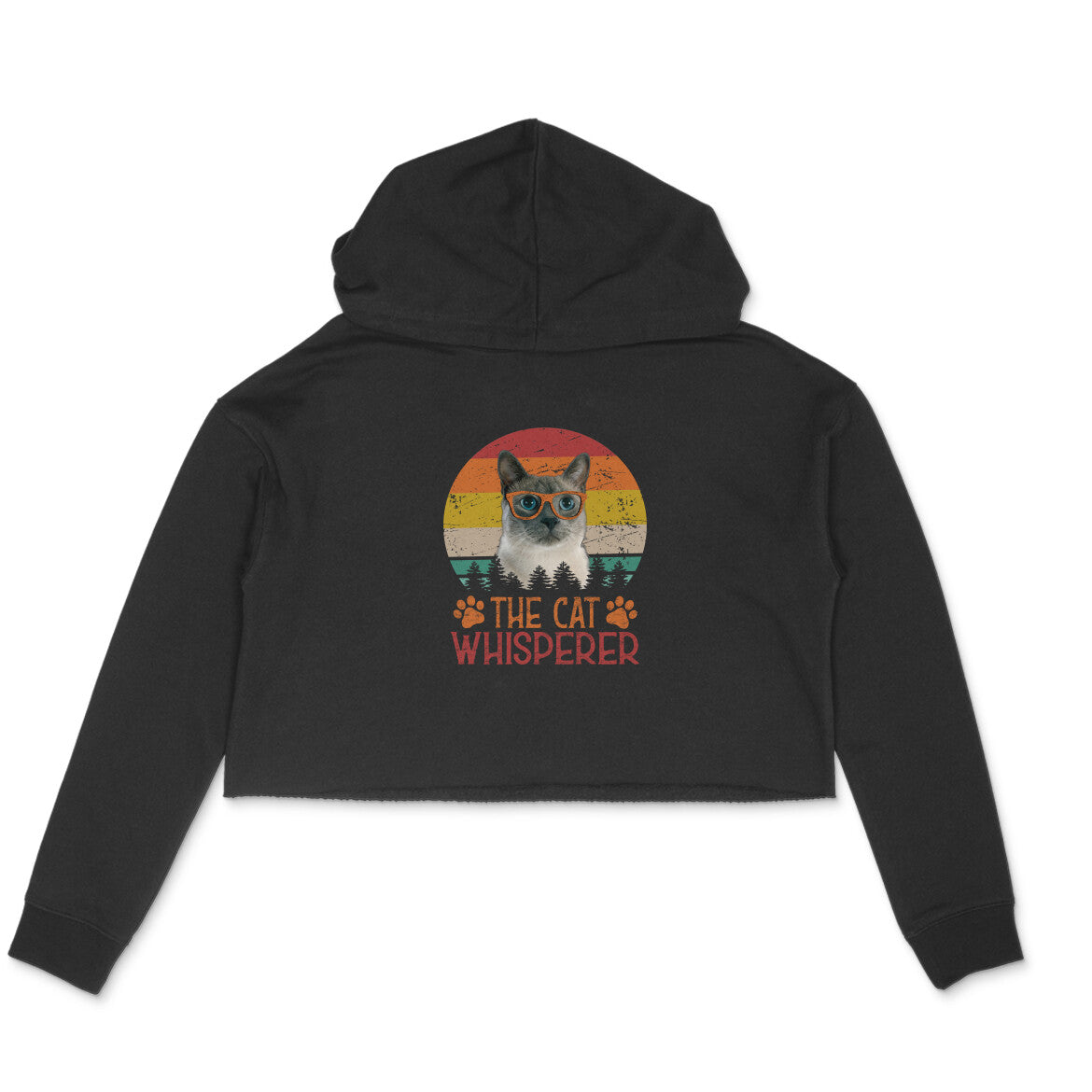 Stepevoli Clothing - Crop Hoodie (Women) - The Cat Whisperer (6 Colours)