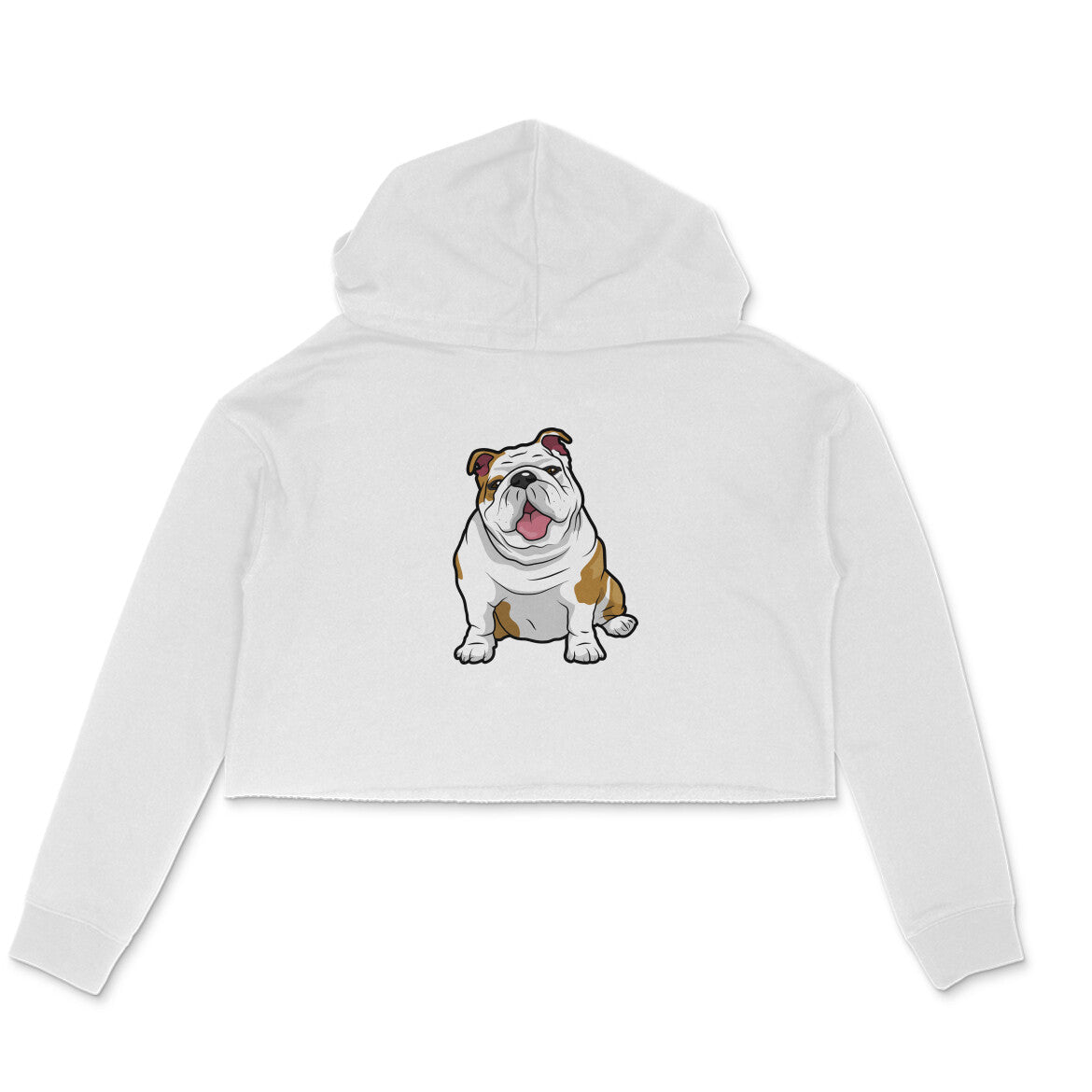 Stepevoli Clothing - Crop Hoodie (Women) - Wringkly Sprinkly Bulldog (6 Colours)