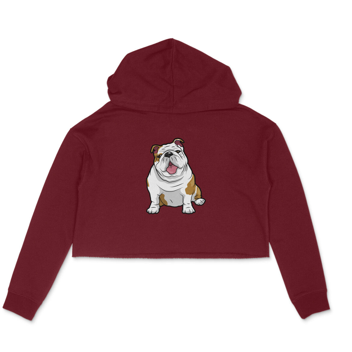 Stepevoli Clothing - Crop Hoodie (Women) - Wringkly Sprinkly Bulldog (6 Colours)