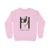 Stepevoli Clothing - Sweatshirt (Unisex) - Hang In There Pug (5 Colours)