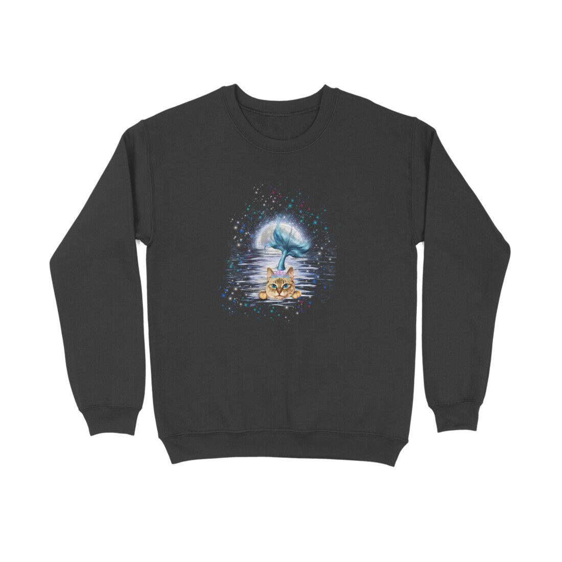 Stepevoli Clothing - Sweatshirt (Unisex) - Little Meowmaid Cat (6 Colours)