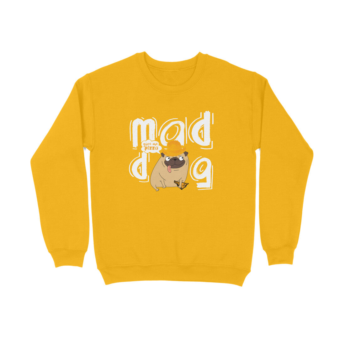 Stepevoli Clothing - Sweatshirt (Unisex) - Pizza Pug (5 Colours)