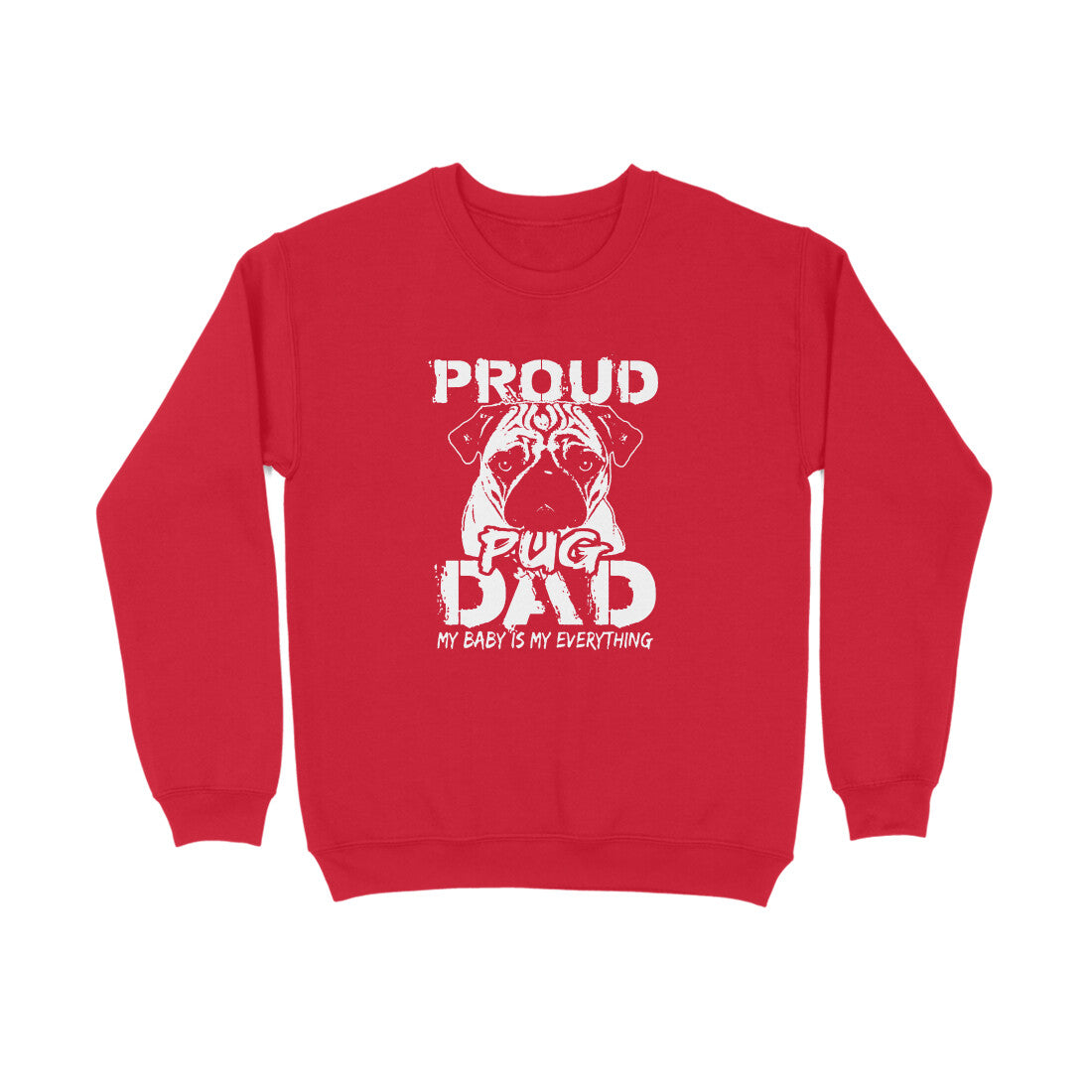 Stepevoli Clothing - Sweatshirt (Unisex) - Proud Pug Dad (5 Colours)