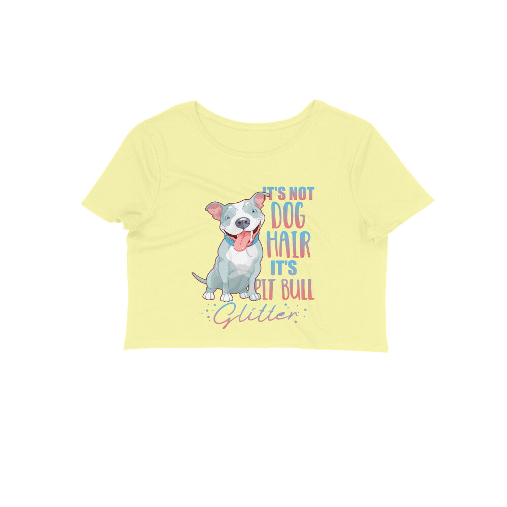 Stepevoli Clothing - Crop Top (Women) - Pitbull Glitter (11 Colours)
