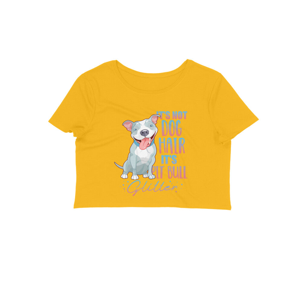 Stepevoli Clothing - Crop Top (Women) - Pitbull Glitter (11 Colours)
