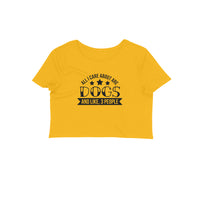 Stepevoli Clothing - Crop Top (Women) - Dogs Are My Life (11 Colours)