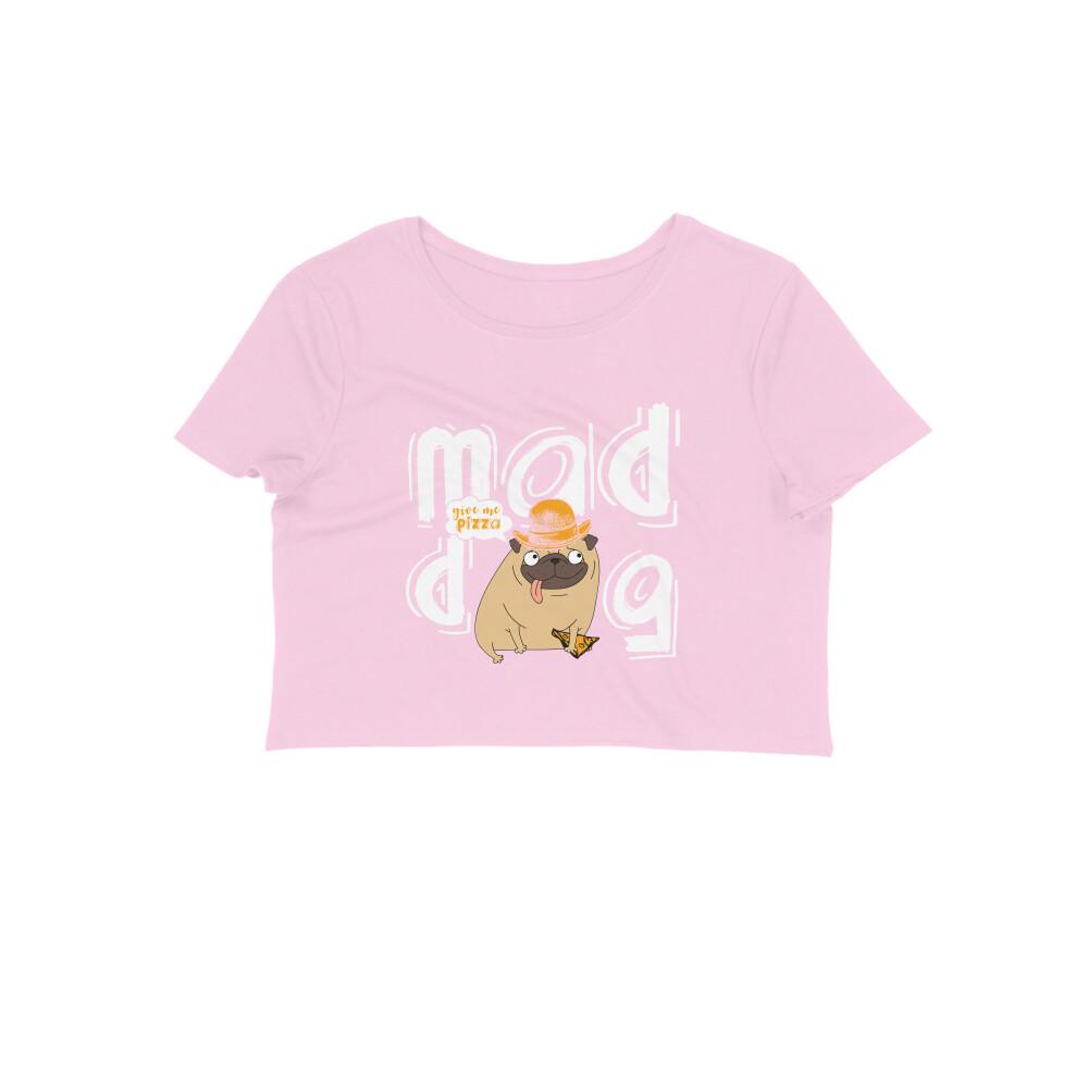 Stepevoli Clothing - Crop Top (Women) - Pizza Pug (10 Colours)