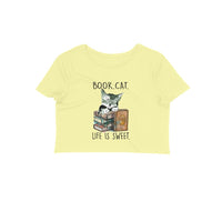 Stepevoli Clothing - Crop Top (Women) - Nerdy Kitty (11 Colours)