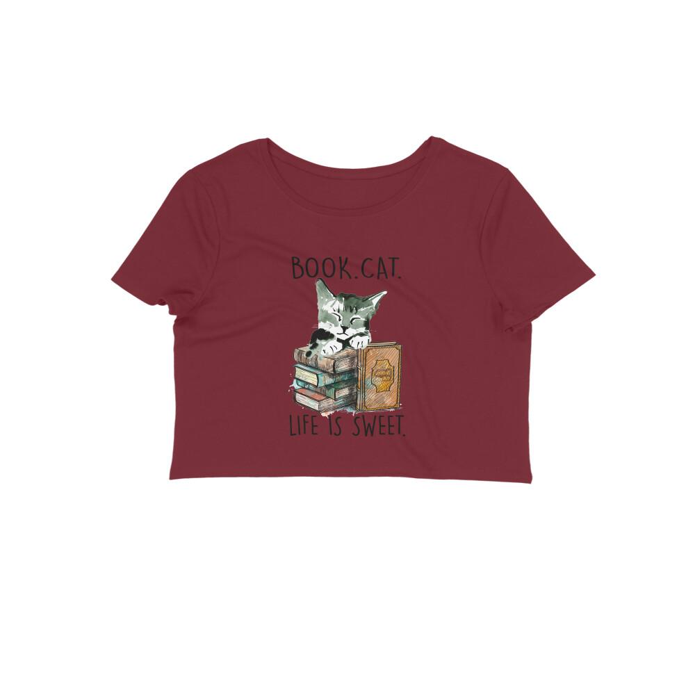 Stepevoli Clothing - Crop Top (Women) - Nerdy Kitty (11 Colours)