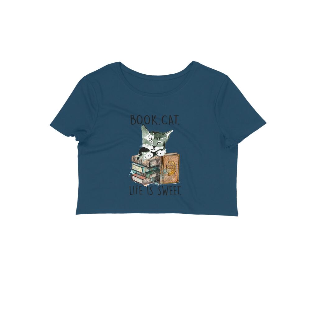 Stepevoli Clothing - Crop Top (Women) - Nerdy Kitty (11 Colours)