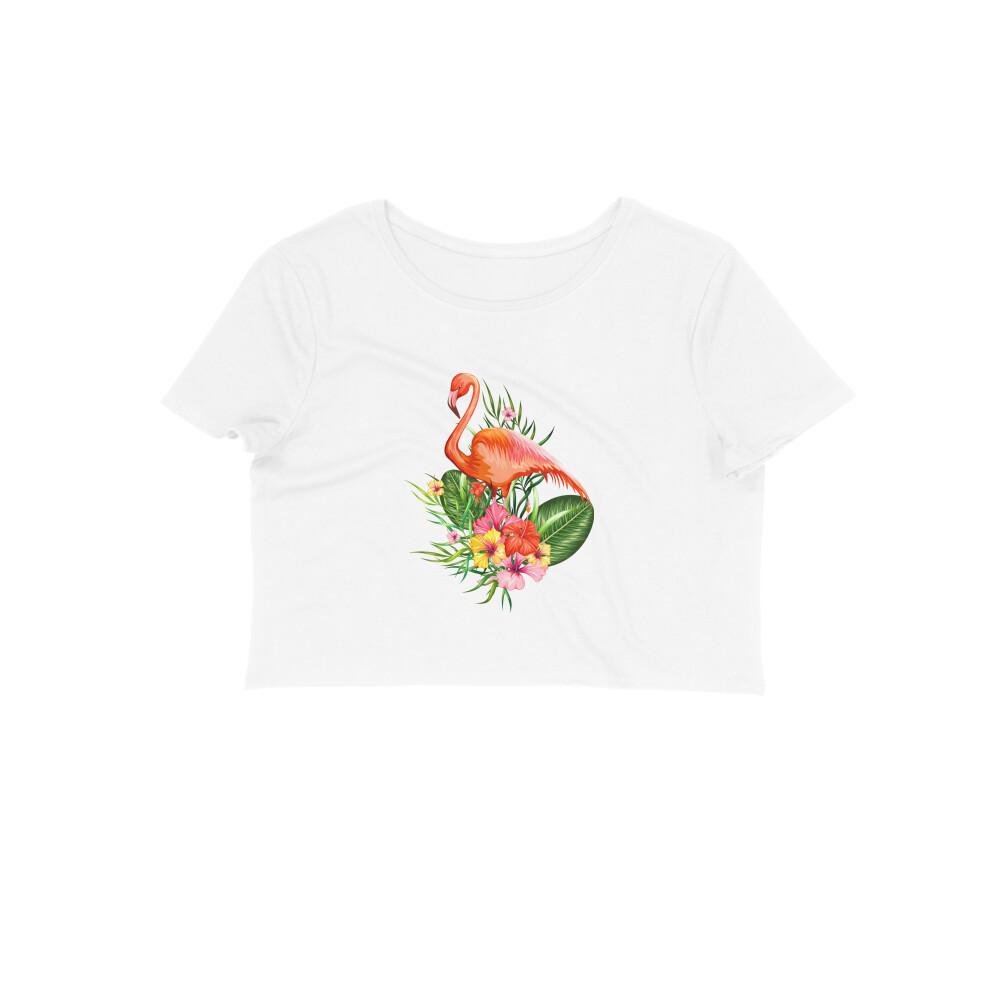 Stepevoli Clothing - Crop Top (Women) - Fashionable Flamingo (12 Colours)
