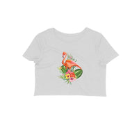 Stepevoli Clothing - Crop Top (Women) - Fashionable Flamingo (12 Colours)