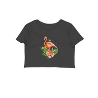 Stepevoli Clothing - Crop Top (Women) - Fashionable Flamingo (12 Colours)