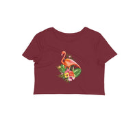 Stepevoli Clothing - Crop Top (Women) - Fashionable Flamingo (12 Colours)