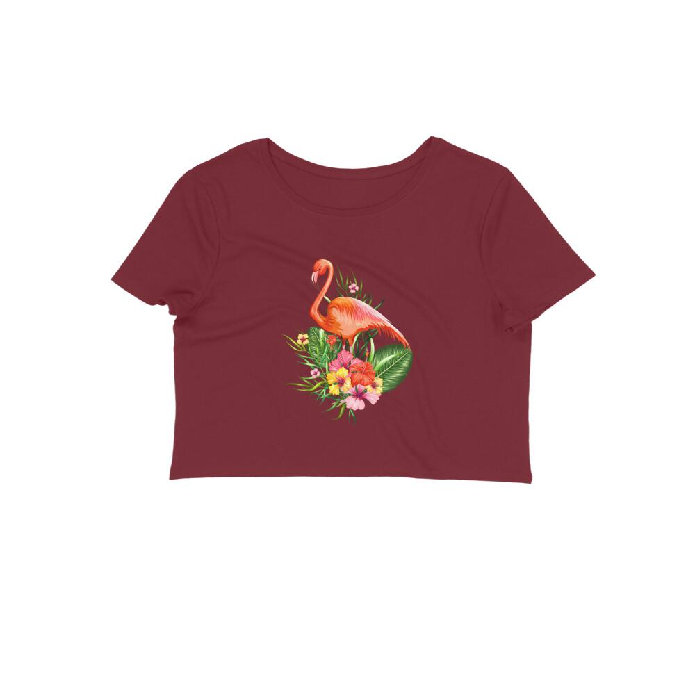 Stepevoli Clothing - Crop Top (Women) - Fashionable Flamingo (12 Colours)