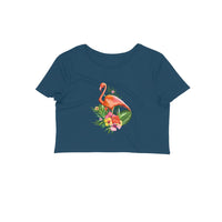 Stepevoli Clothing - Crop Top (Women) - Fashionable Flamingo (12 Colours)