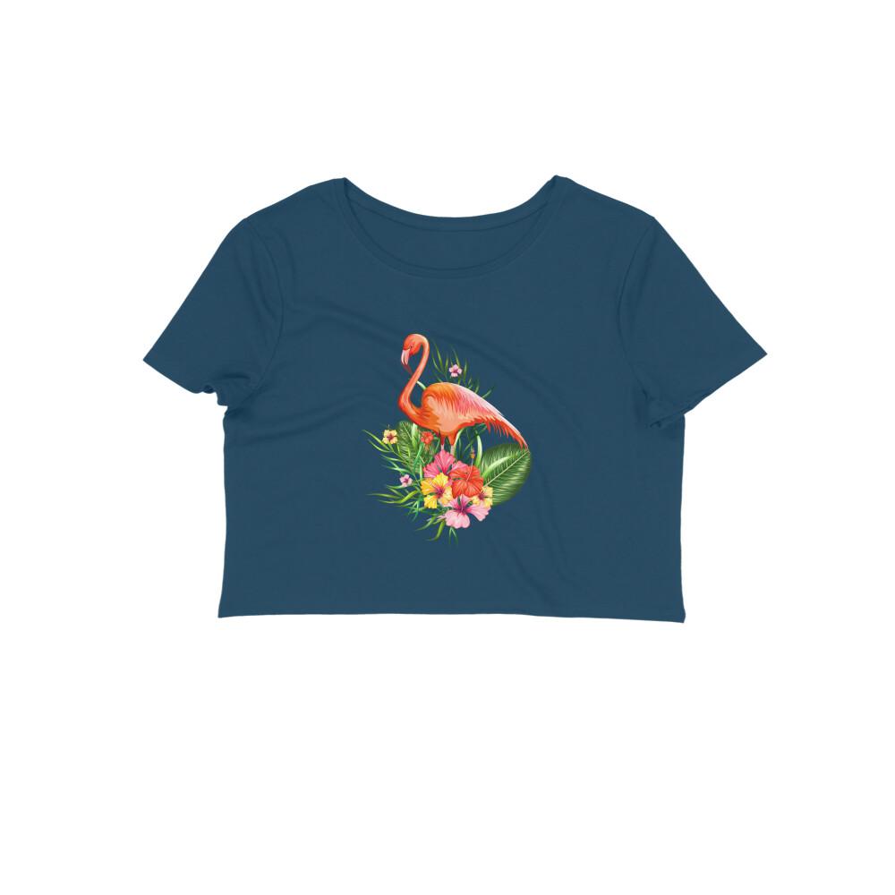 Stepevoli Clothing - Crop Top (Women) - Fashionable Flamingo (12 Colours)